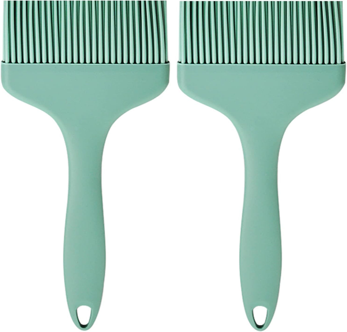 Basting Brush Silicone Pastry Baking Brushes Large Grill BBQ Sauce Marinade Meat Glazing Oil Brush Heat Resistant, Kitchen Cooking Baste Pastries Cakes Desserts, Dishwasher Safe 2Pack (2)