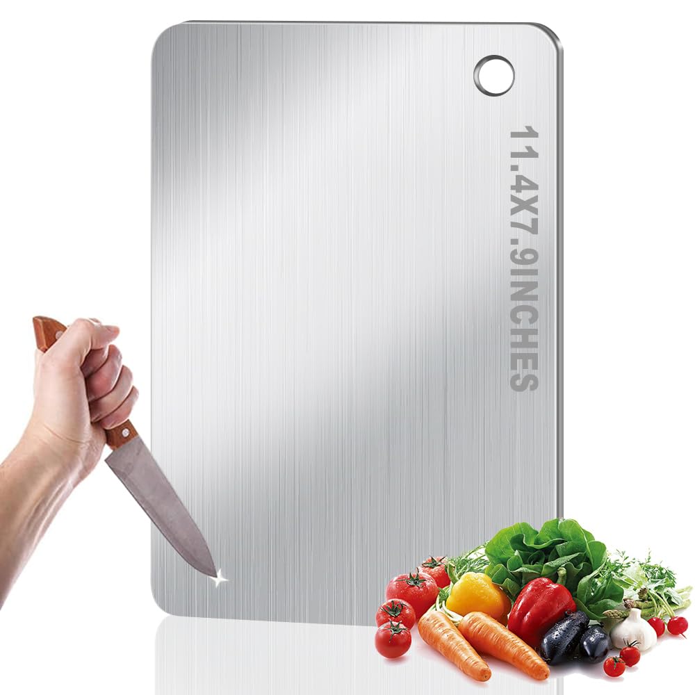 Titanium Cutting Board for Kitchen, Metal Non Stick Chopping Board