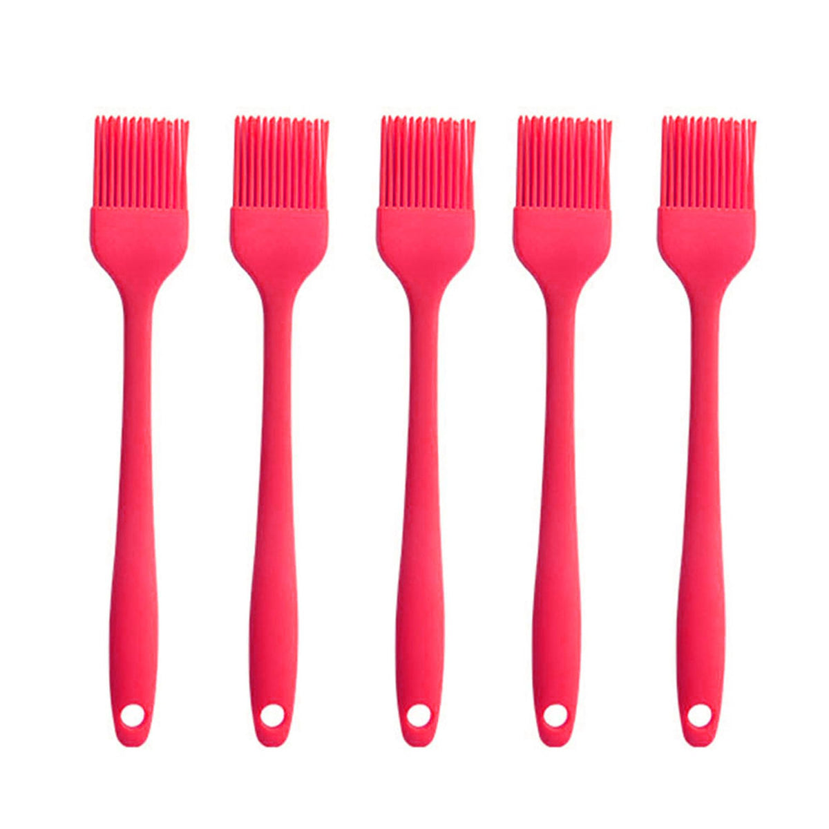 Silicone brush, Oil Brush for BBQ Kitchen Cooking Baking and Grilling(3 PCS,Pink)