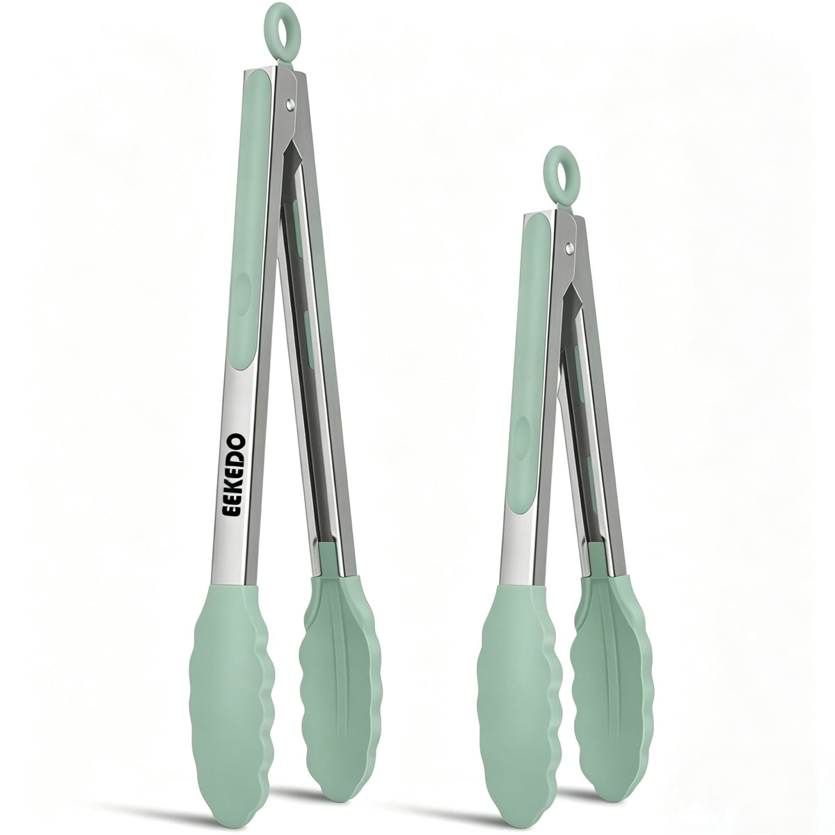 Tongs for Cooking, Stainless Steel Kitchen Tongs with Silicone Tips
