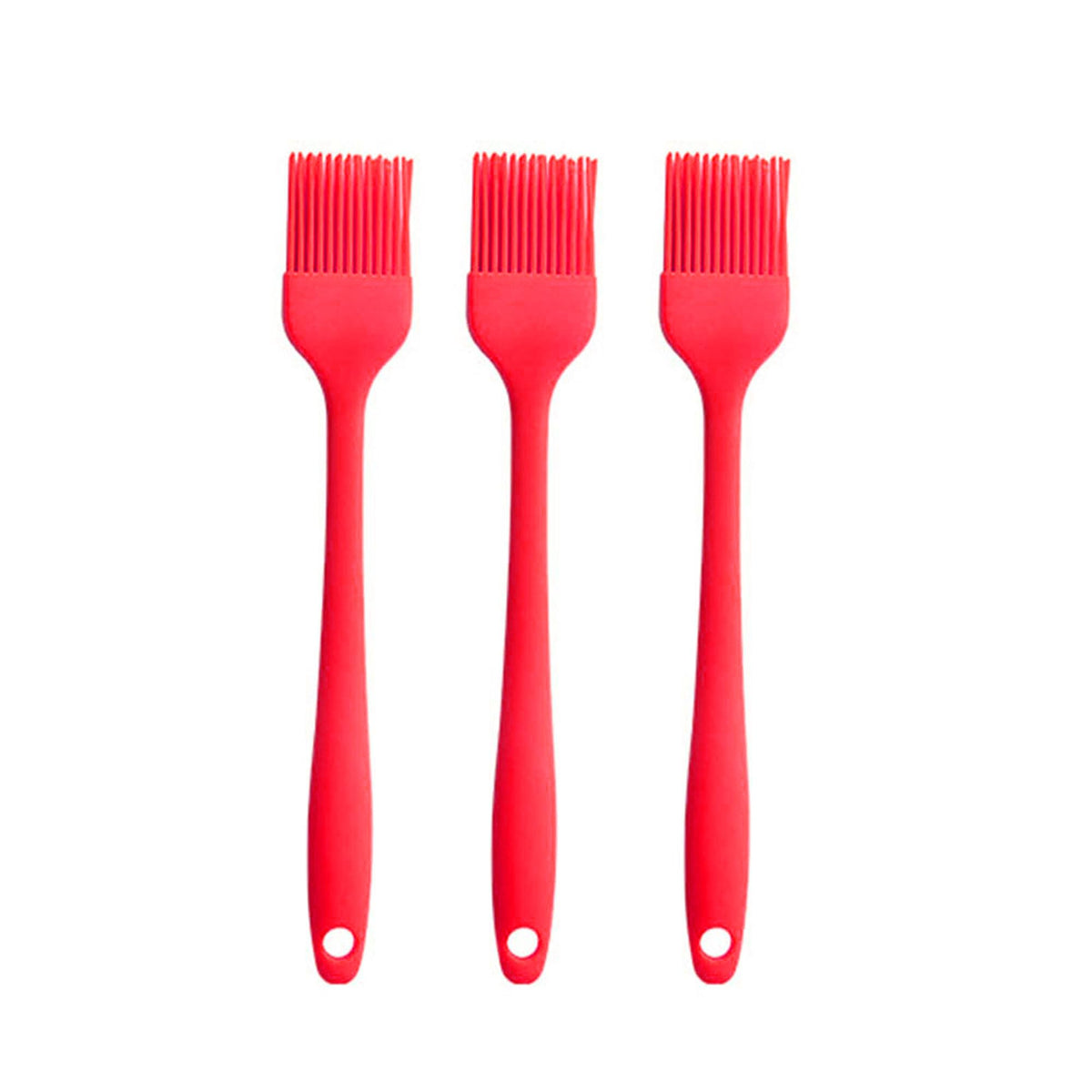 Silicone brush, Oil Brush for BBQ Kitchen Cooking Baking and Grilling(3 PCS,Pink)
