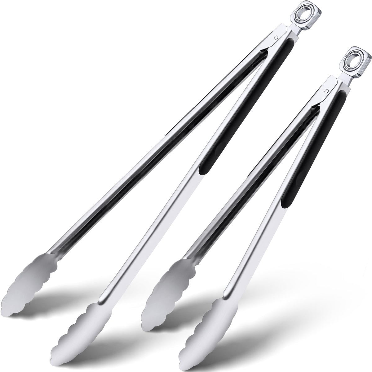 17" Extra Long Metal Tongs,Grilling Tongs,Stainless Steel Tongs for Cooking