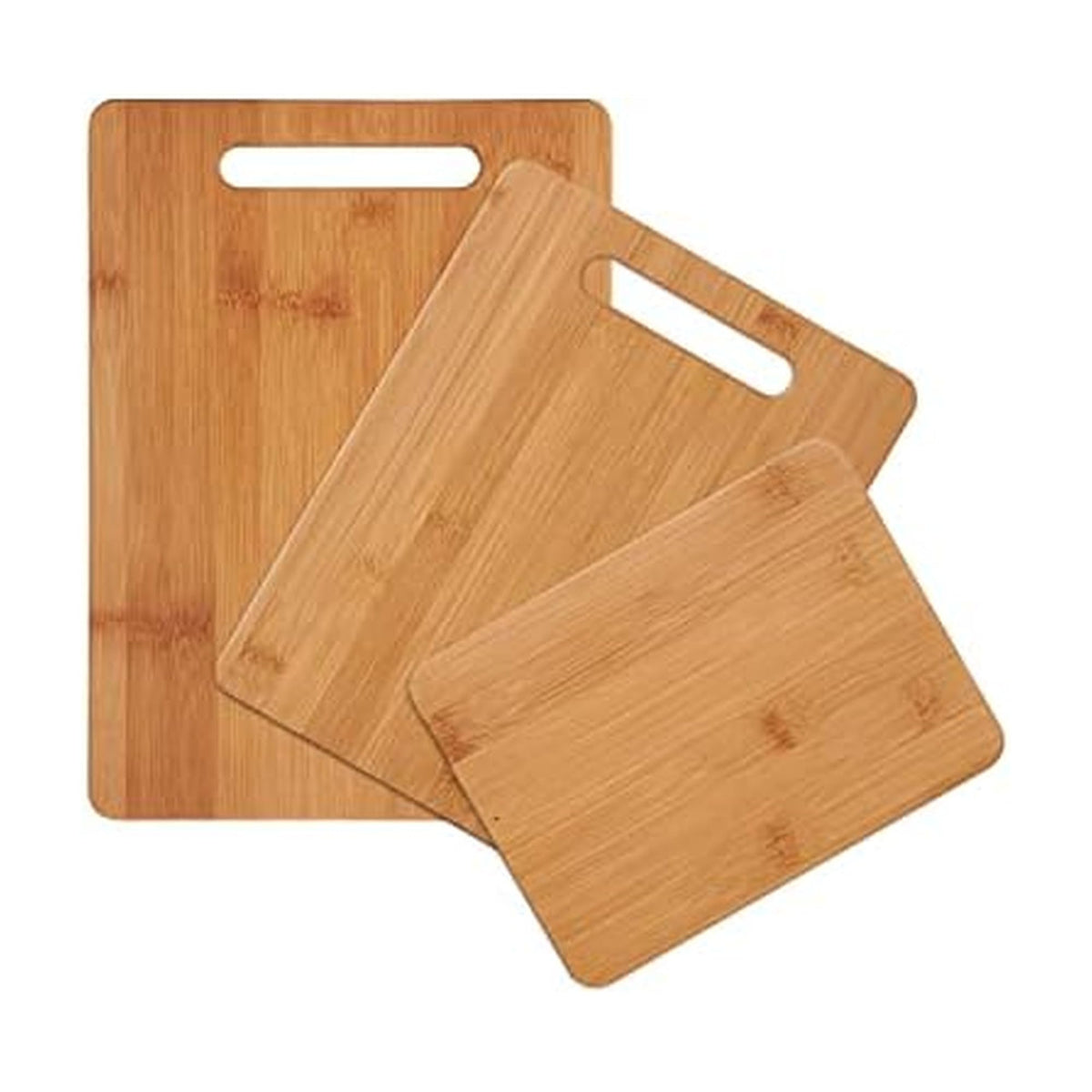 Farberware Bamboo Cutting Board Set, 4-Piece, Reversible