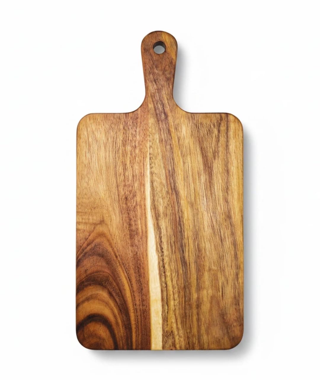 Small Acacia Wood Cutting Board with Handle, 13x7 Charcuterie Serving Tray