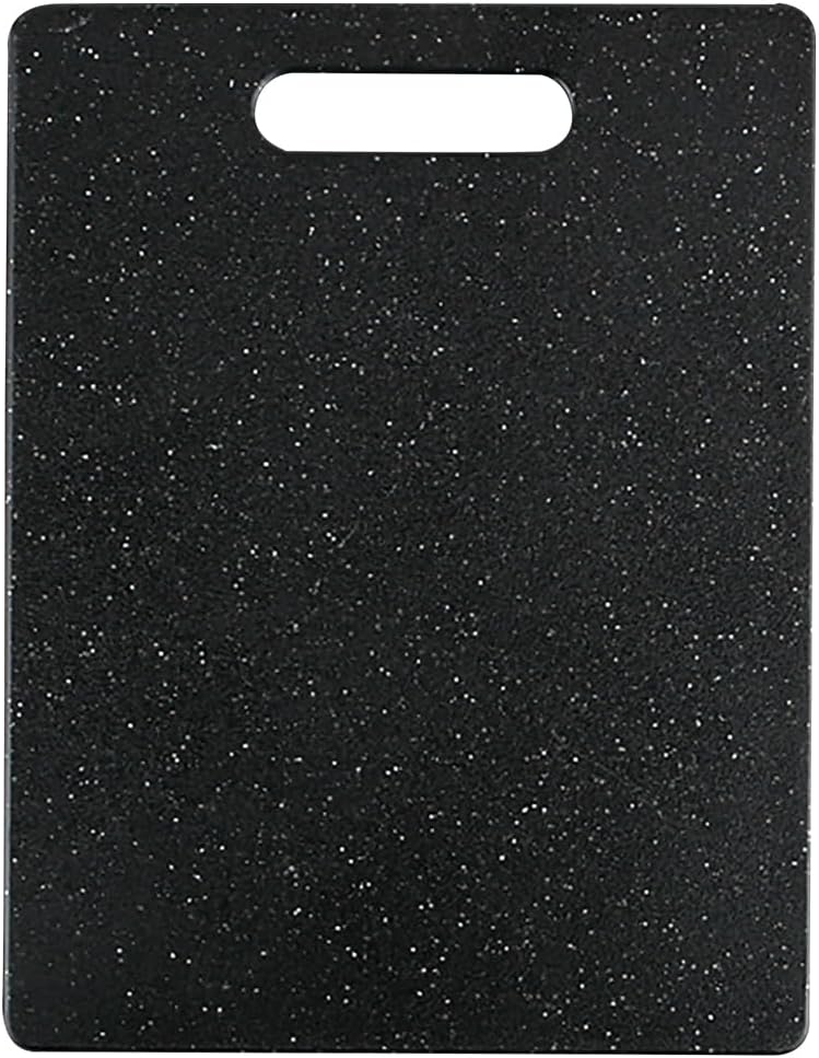 Dexas Superboard Cutting Board with Handle 8.5 x 11 inch Midnight Granite, Compact Kitchen Prep Board, Dishwasher Safe, Non-Porous Poly Surface, Made in USA