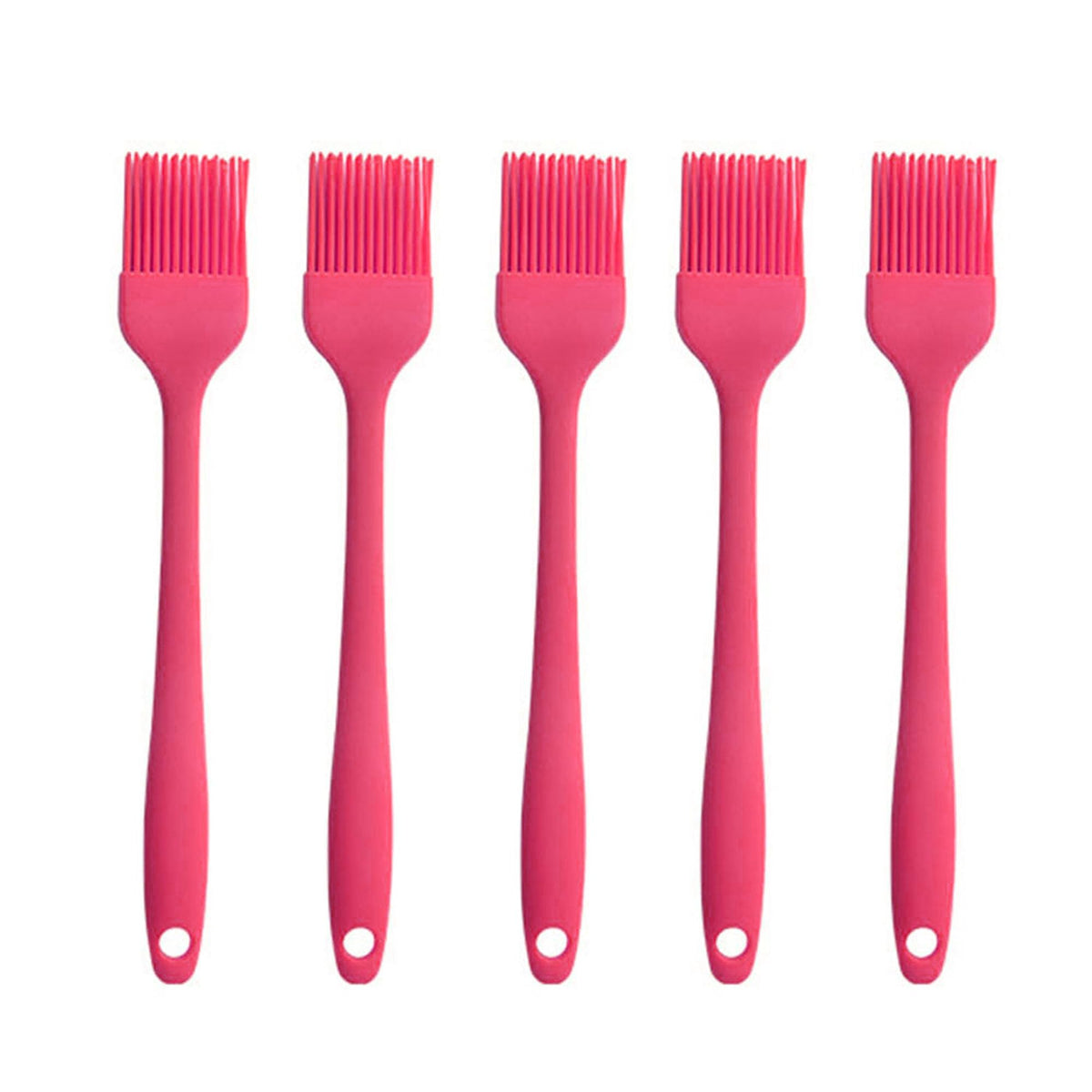 Silicone brush, Oil Brush for BBQ Kitchen Cooking Baking and Grilling(3 PCS,Pink)