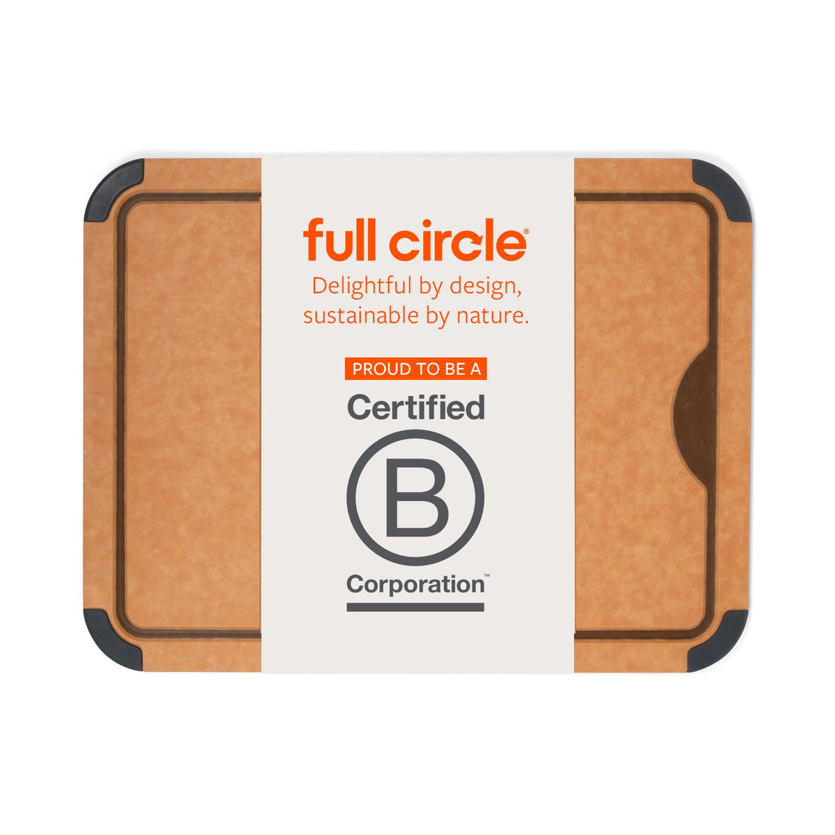 Full Circle Better-Than-Wood Quick Prep Cutting Board, Small Size 8x10"