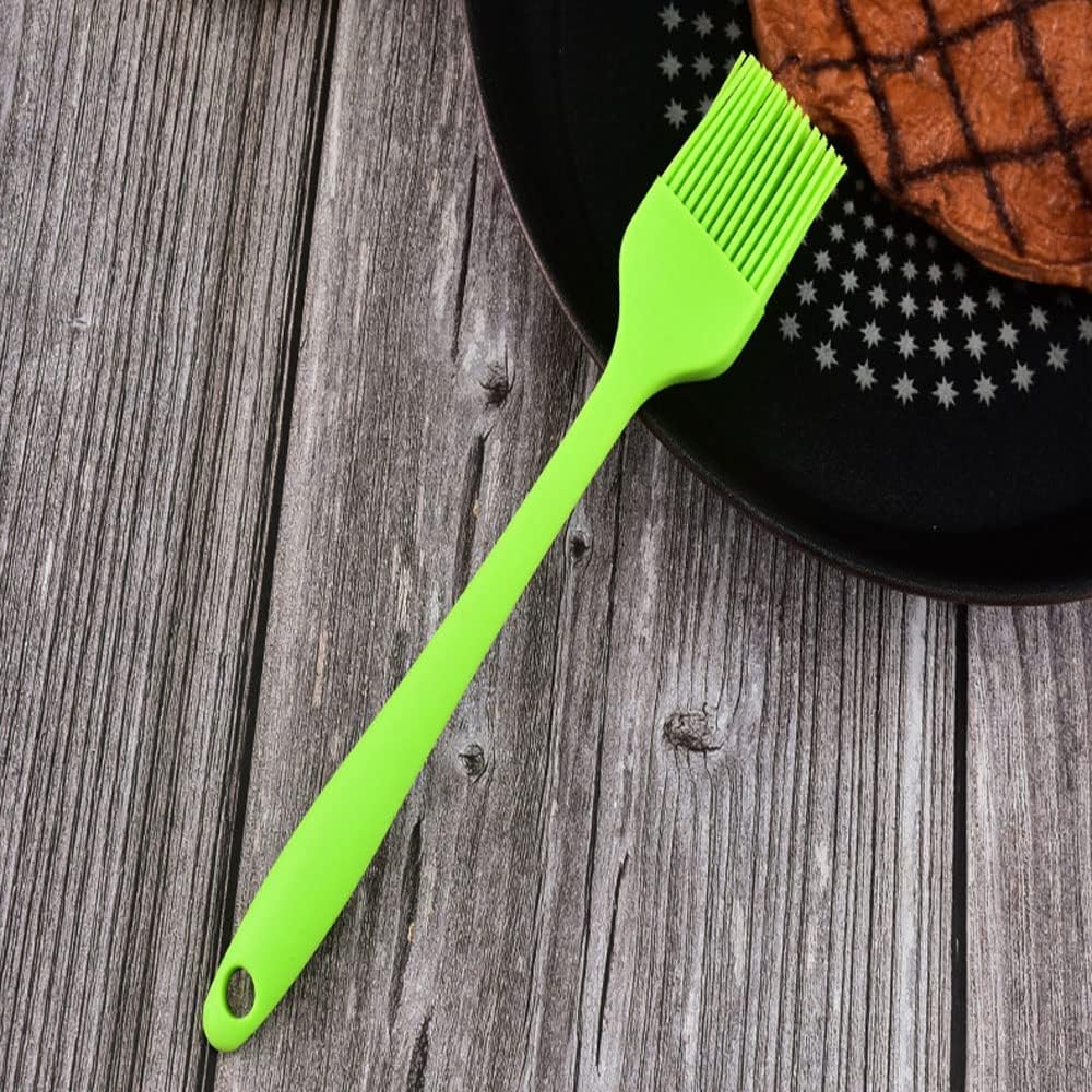 Silicone Oil brush, for BBQ Kitchen Cooking Baking and Grilling (4 PCS,green)