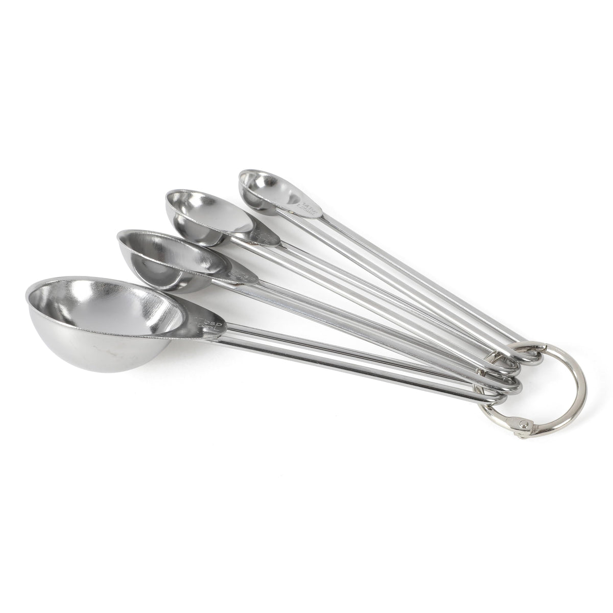 Martha Stewart Richburn 4-Piece Gold Stainless Steel Measuring Spoons Set – Durable and Stylish Kitchen Measuring Tools for Precise Baking and Cooking
