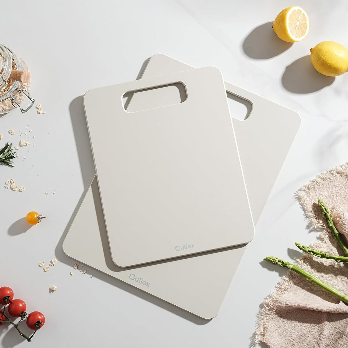 Wood Fiber Cutting Board Set of 2, Dishwasher Safe, Non-Toxic, BPA-Free