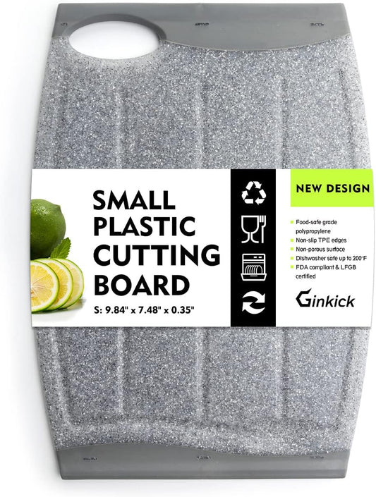 7.48" Small Plastic Cutting Board for Small Kitchen Task (Grey)