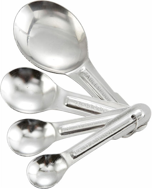 Winco Stainless Steel Measuring Spoons, Set, 4-Piece