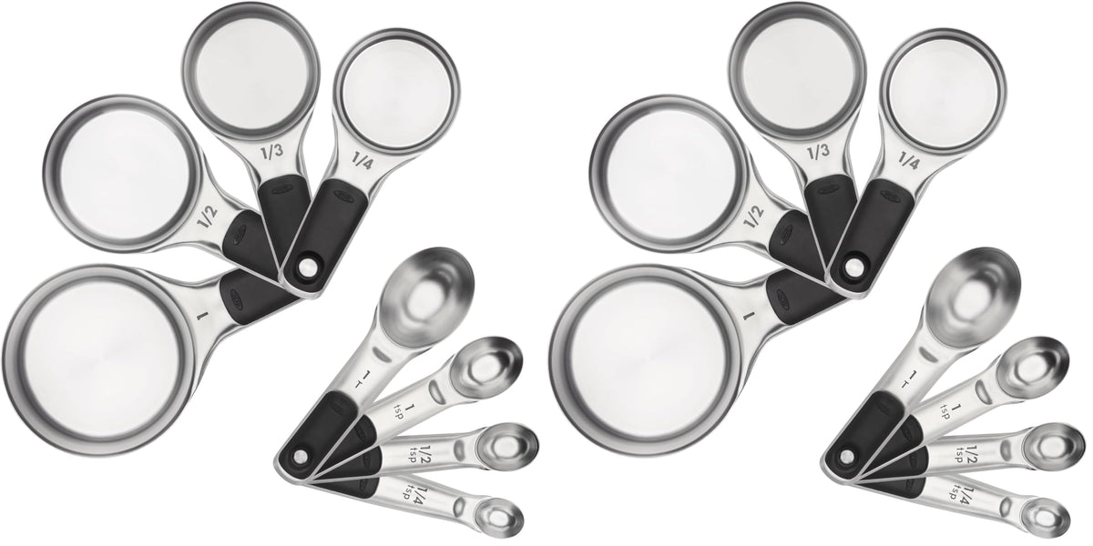 OXO Good Grips 4 Piece Stainless Steel Measuring Spoons with Magnetic Snaps