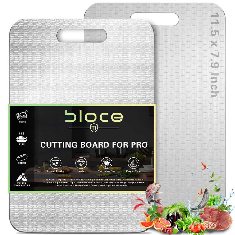 Titanium Cutting Board for Kitchen, Metal Non Stick Chopping Board