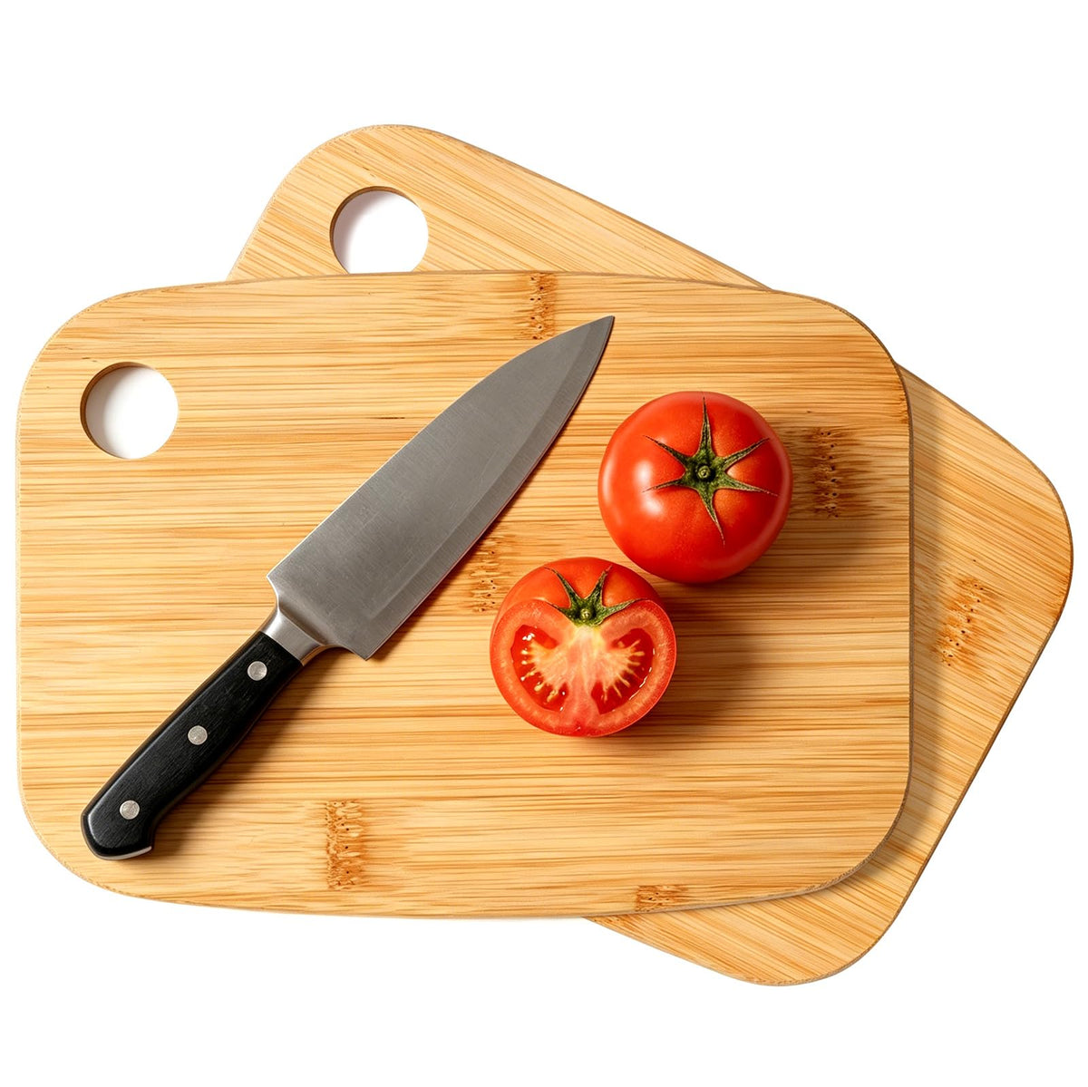 Small Acacia Wood Cutting Boards for Kitchen with Hanging