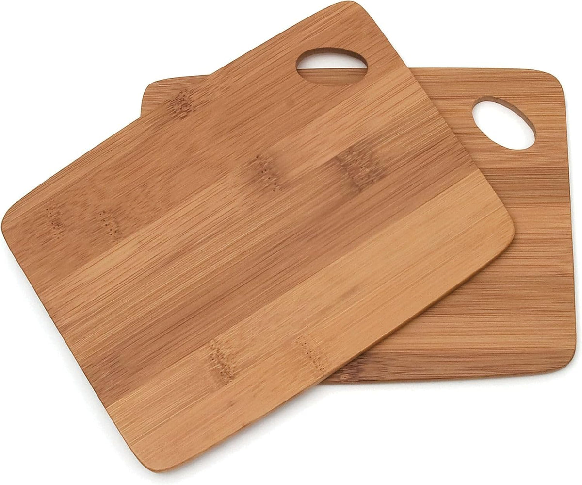 Lipper International 849 Bamboo Thin Cutting Board Set, Two 6 by 8-Inch Boards