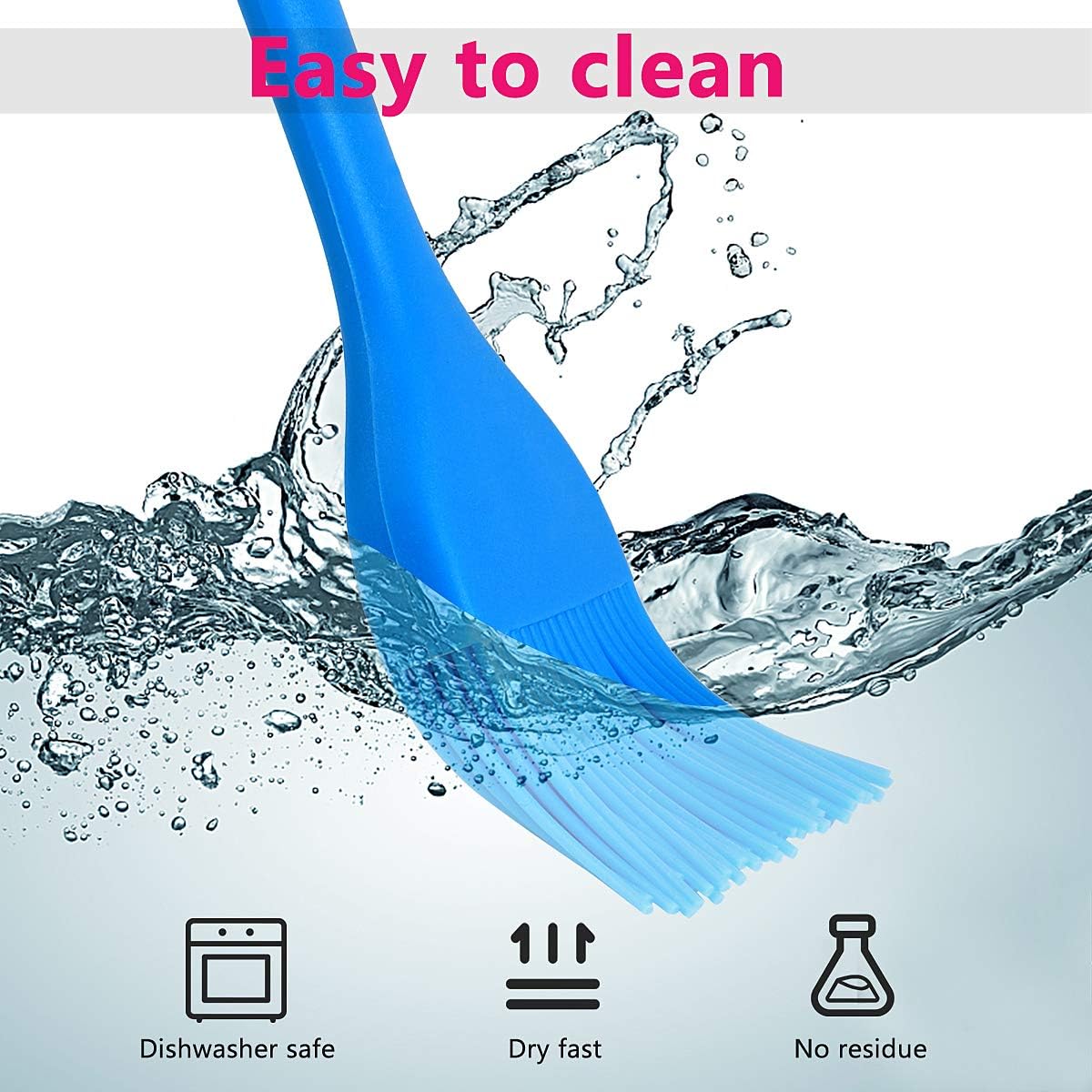 Hhyn Silicone Basting Pastry Brush Set 2 Pack