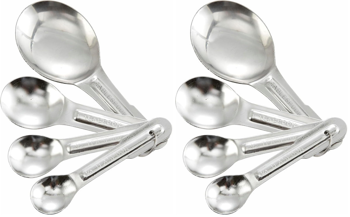 Winco Stainless Steel Measuring Spoons, Set, 4-Piece