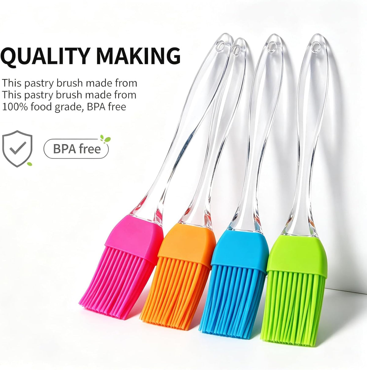 Pastry Brush,4 Packs Basting Brush for Cooking