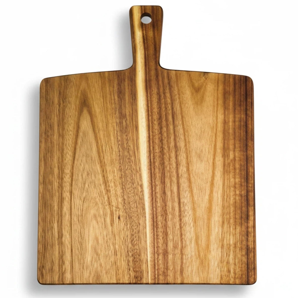 ZeQi Acacia Wood Cutting Board with Handle 13.7''X7'', Charcuterie Board, Serving Board for Cheese, Bread, Meat, Vegetables & Fruits, Natural Wooden Chopping Board for Kitchen