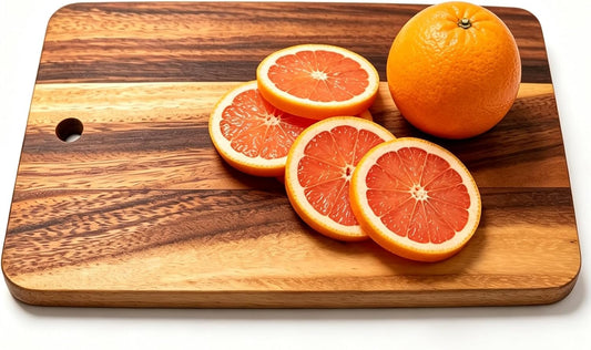 Small Acacia Wooden Cutting Boards for Kitchen，Mini Size 9" x 5.9"