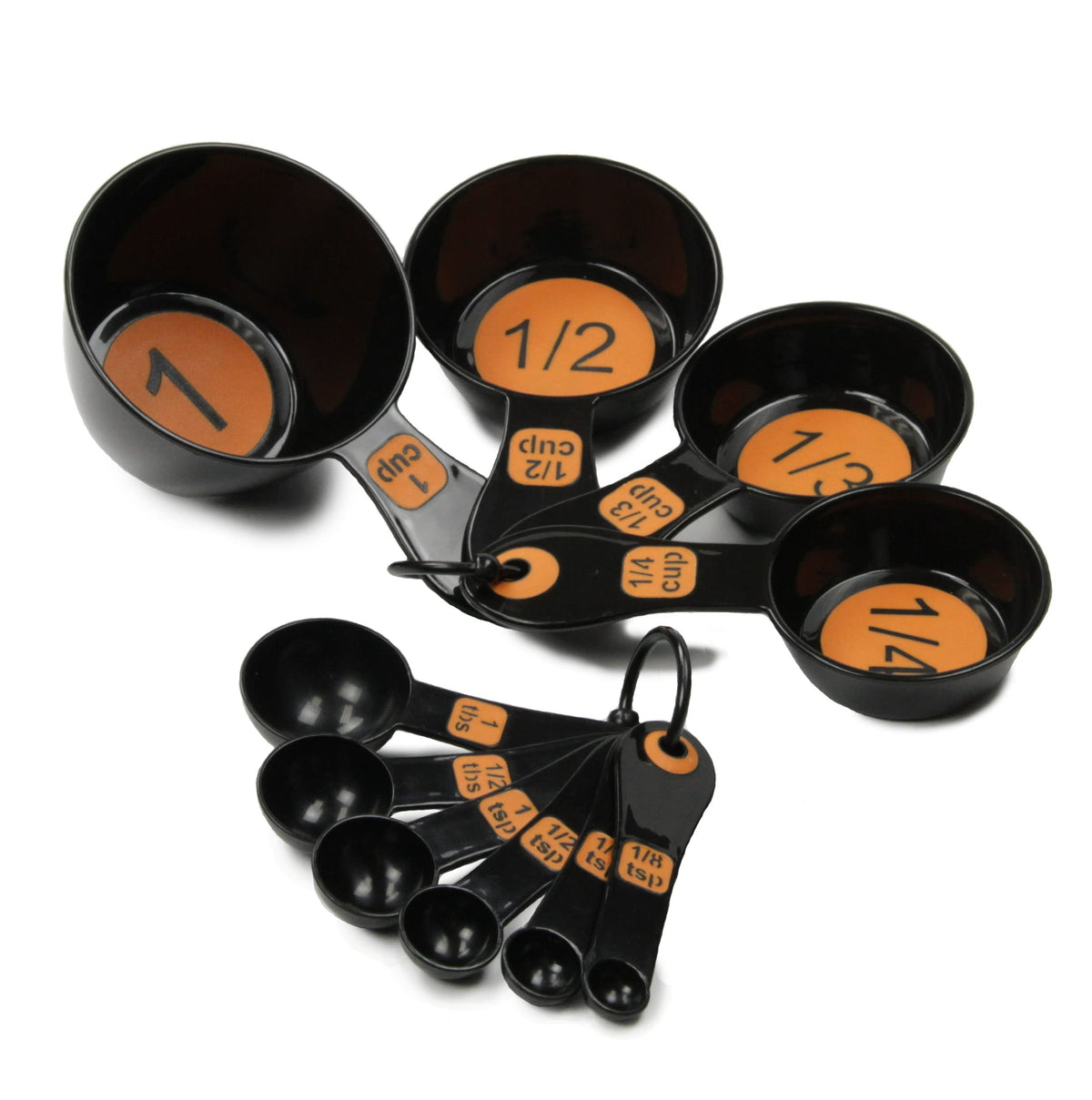 Chef Craft Easy to Read Plastic, Measuring Cup Set, 10 piece set, Blue