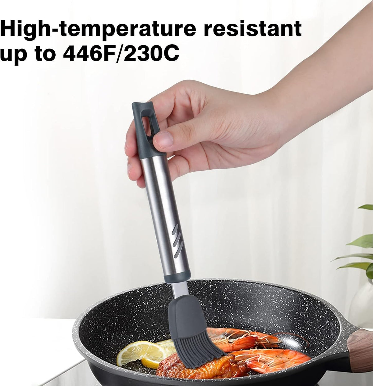 Silicone Grill Brush for Oil and Sauce, Set of 2 Basting Brush