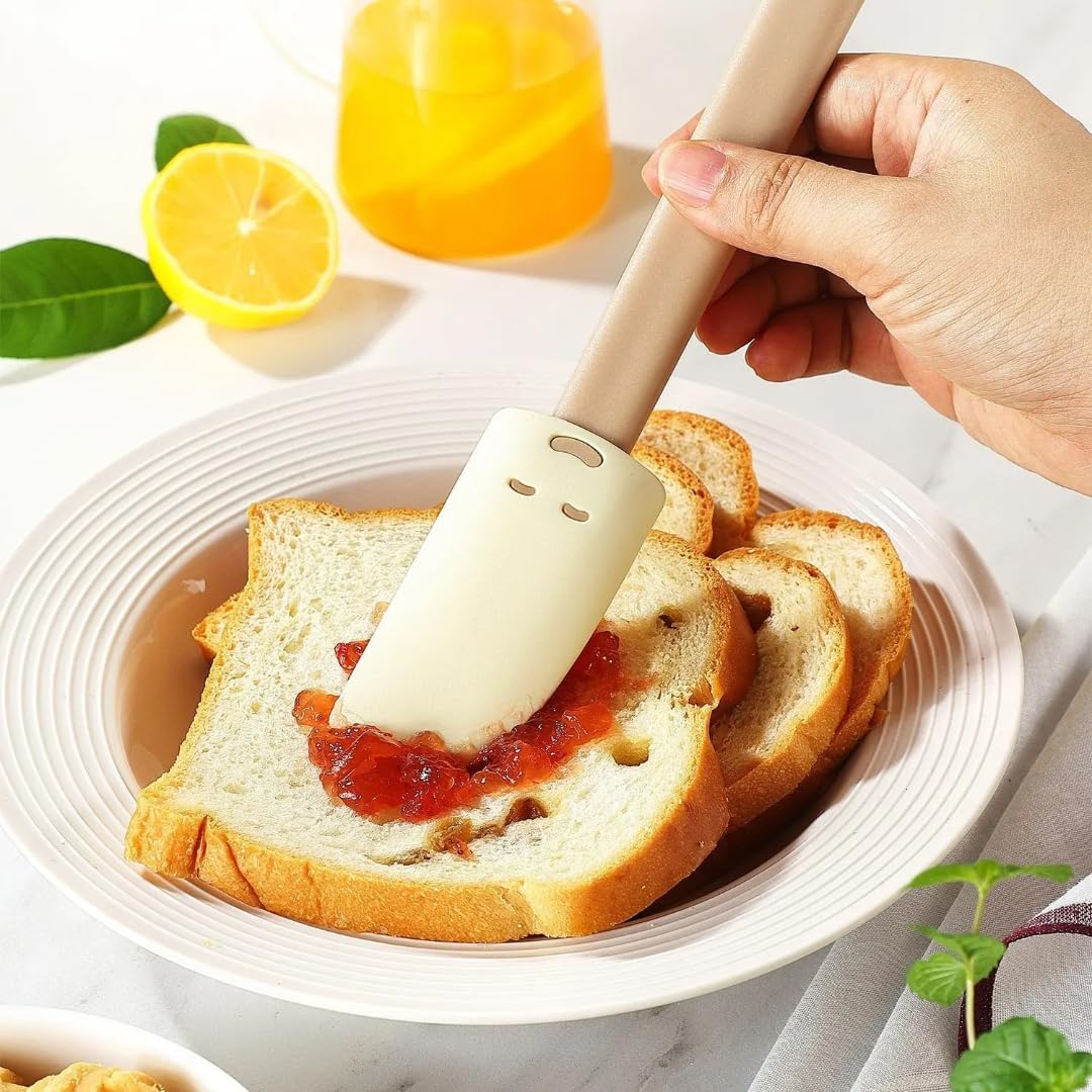Silicone Pastry & Basting Brush Set, Baking Brush, Heat Resistant, Smiley