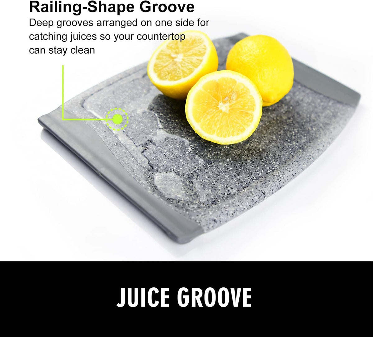 7.48" Small Plastic Cutting Board for Small Kitchen Task (Grey)
