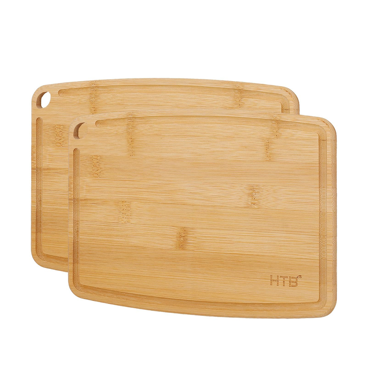 HTB Bamboo Cutting Board for Kitchen Wooden Chopping Board, Mini 1PCS