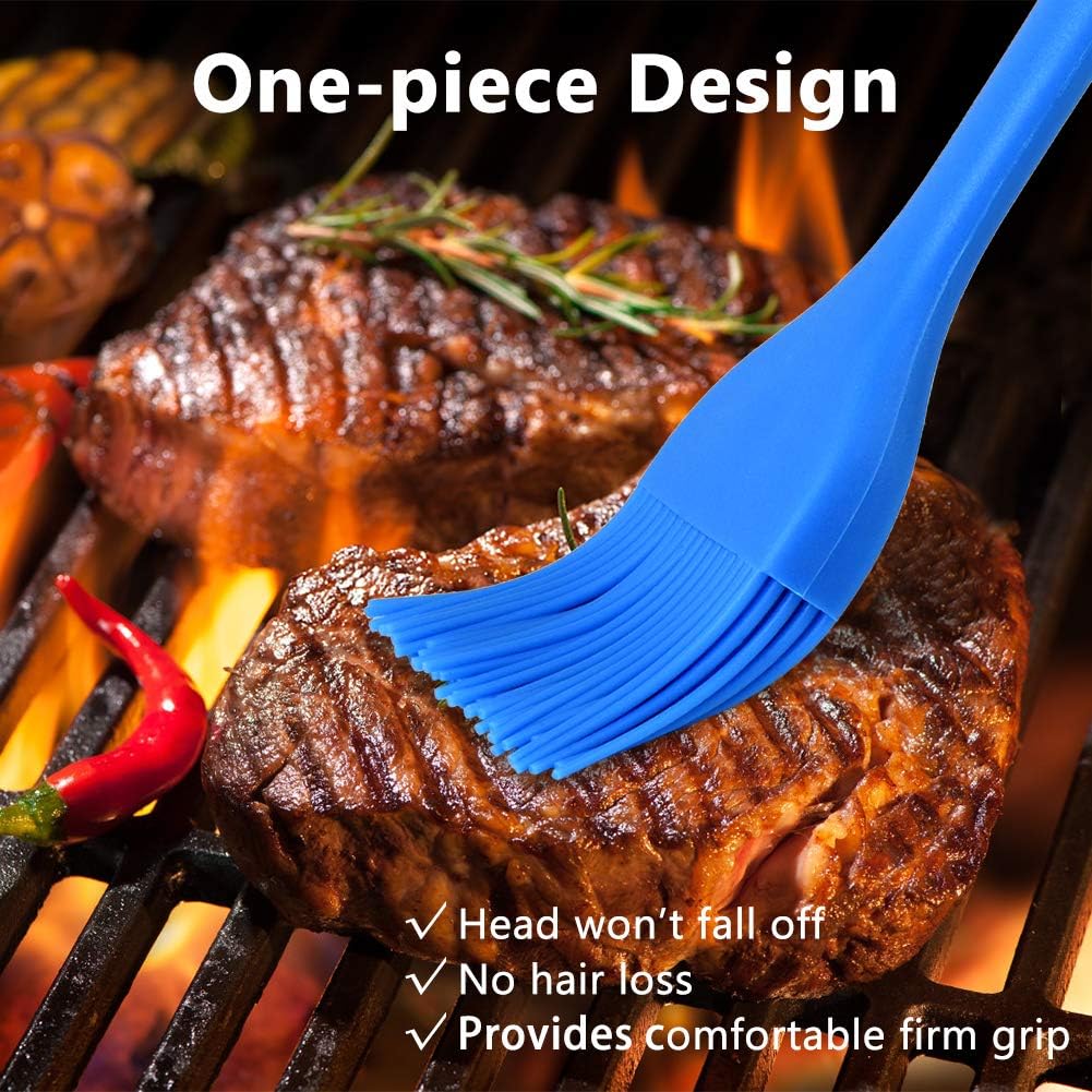 Hhyn Silicone Basting Pastry Brush Set 4 Pack, Multicolor