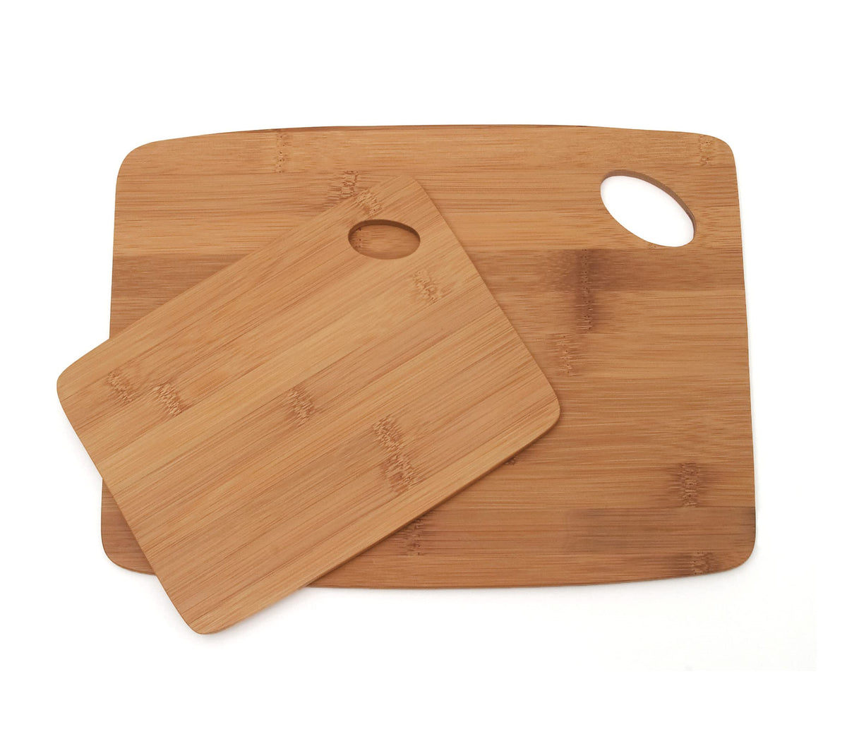 Lipper International 849 Bamboo Thin Cutting Board Set, Two 6 by 8-Inch Boards