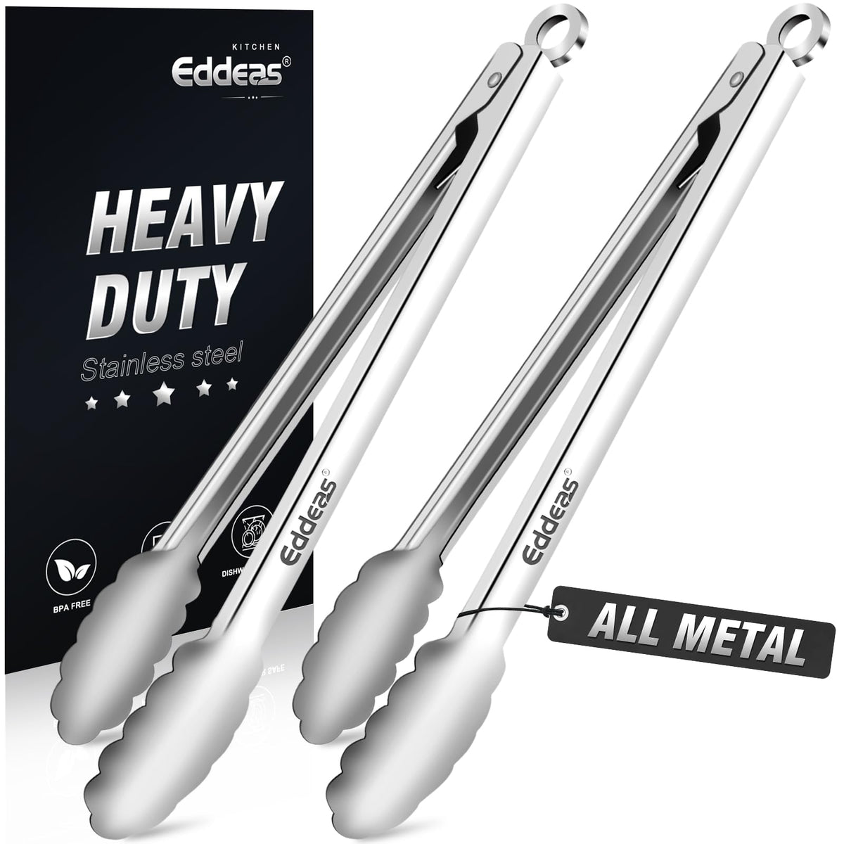Kitchen Tongs Up To 600°F Silicone Tongs for Cooking 3Pcs 7,9,12 IN