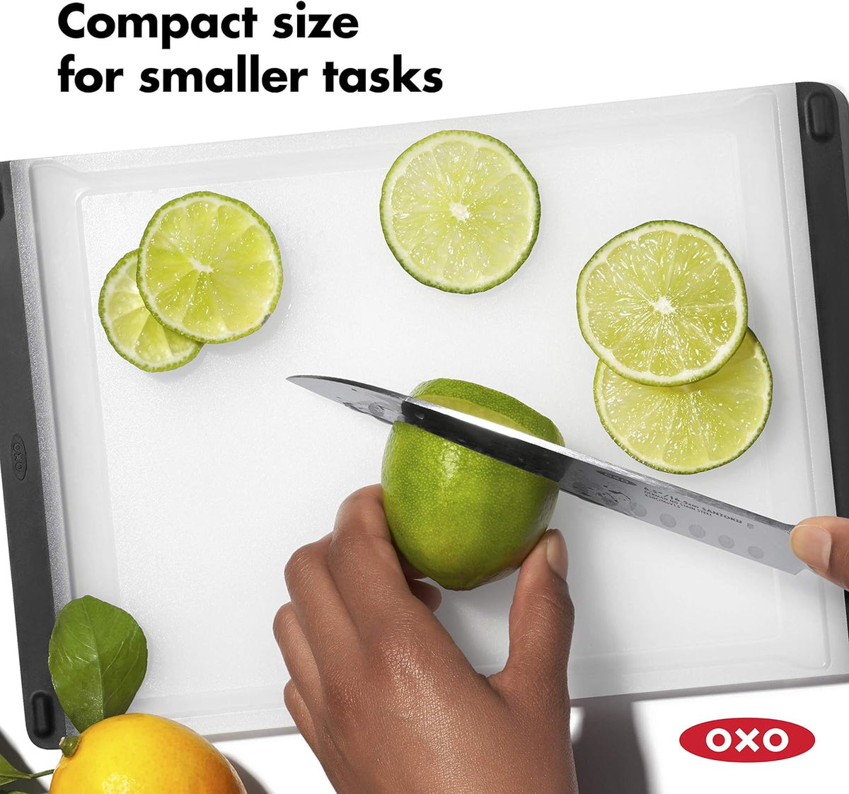 OXO Good Grips Plastic Prep Cutting Board, Odor Resistant