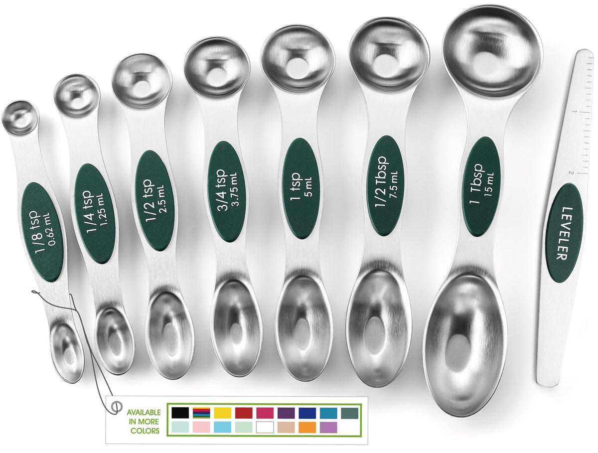 Spring Chef Stainless Steel 8 Magnetic Measuring Spoons Set, Desert Sunset