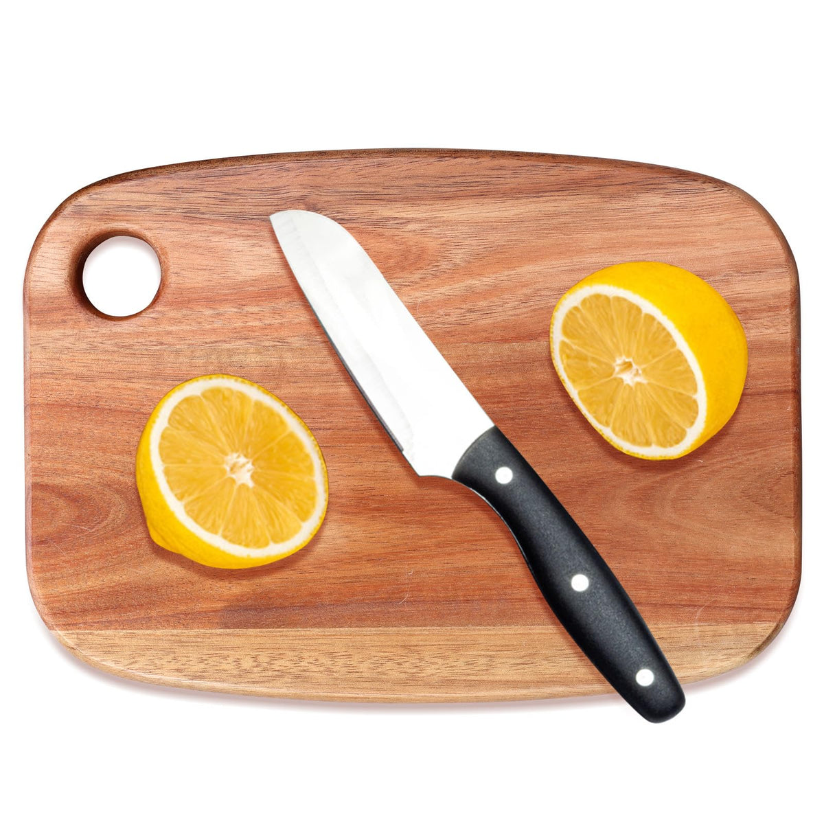 Small Acacia Wood Cutting Boards for Kitchen with Hanging