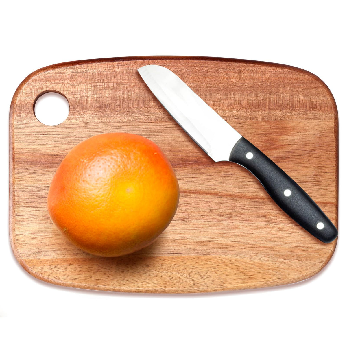 Small Acacia Wood Cutting Boards for Kitchen with Hanging