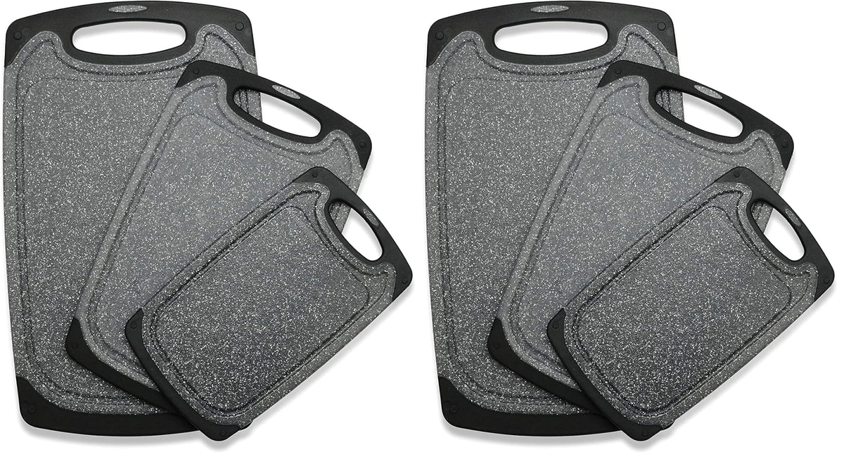 Viretang Plastic Cutting Boards Set of 3,BPA Free,Dishwasher Safe